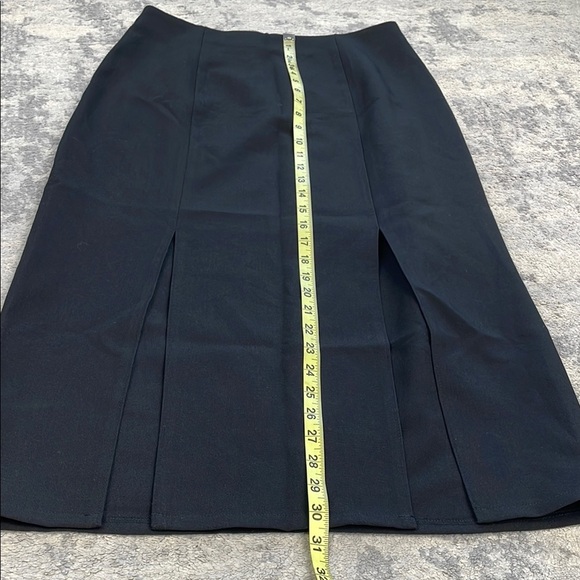 New 19 Cooper Pencil Skirt Double Slit Black Office Business Sz S - Picture 8 of 10
